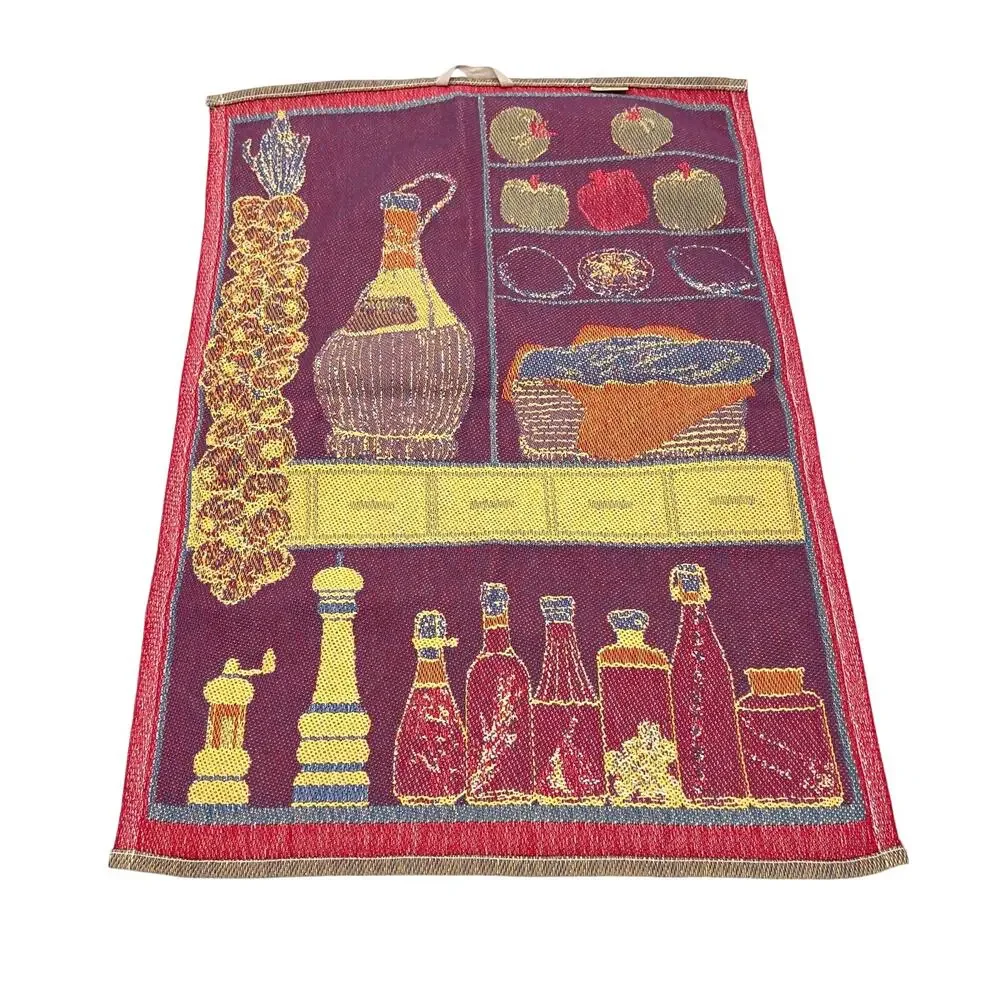 Ekelund Master Waivers tapestry wine bottles food kitchen towel